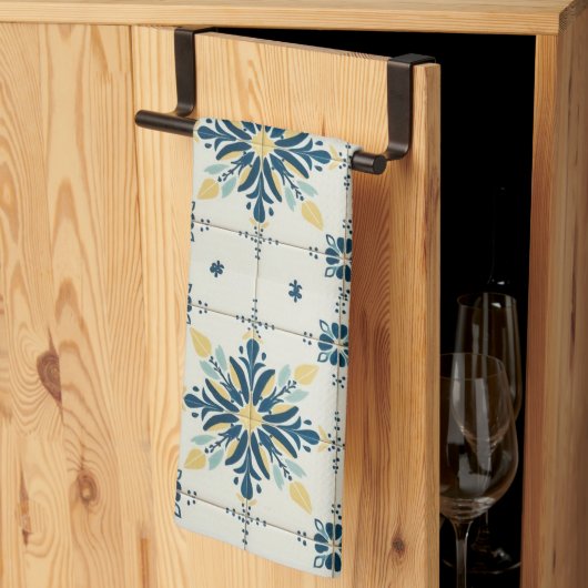 Atomic Starburst Retro Mid Century Modern Theedoek (Derde Gevouwen)