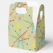 Atomic Starburst Retro Multicolored Patroon Bedankdoosjes (Geopend)