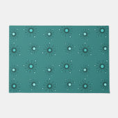 Atomic Starbursts Blauwgroen Deurmat (Voorkant)