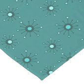 Atomic Starbursts Blauwgroen Korte Tafelloper (Hoek)