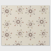 Atomic Starbursts Natuur Earth Tones Cadeaupapier (Vlak)