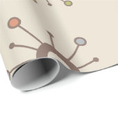 Atomic Starbursts Natuur Earth Tones Cadeaupapier (Rol Hoek)