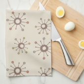 Atomic Starbursts Natuur Earth Tones Theedoek (Quarter Fold)