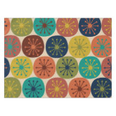 Atomic Stippen Mid Century Modern Tafelkleed (Voorkant (Horizontaal))