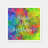 [Atomic Stropdas-Dye] Psychedelic Rainbow Colors P Servet (Voorkant)