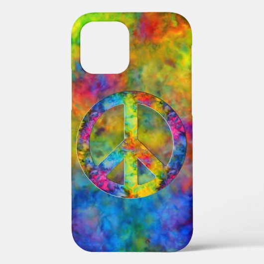 [Atomic Stropdas-Dye] Psychedelic Rainbow-kleuren Case-Mate iPhone Case (Achterkant)