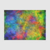 [Atomic Stropdas-Dye] Psychedelic Rainbow-kleuren Tissuepapier (Voorkant)