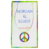 [Atomic Stropdas-Dye] Rainbow Peace Sign Favor Gif Klein Cadeauzakje (Voorkant)