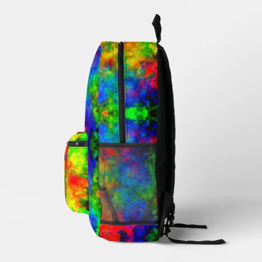 [Atomic Stropdas-Dye] Regenboog Kleuren Bookbag Ru Bedrukte Rugzak (Rechts)