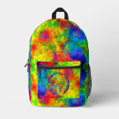 [Atomic Stropdas-Dye] Regenboog Kleuren Bookbag Ru Bedrukte Rugzak (Voorkant)