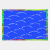 [Atomic Stropdas-Dye] Set van Psychedelic Rainbow  Inpakpapier Vel (Voorkant 2)