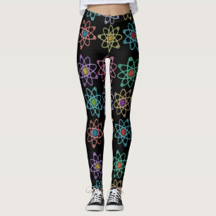 Atomic Structern Pattern Cool Science Leggings