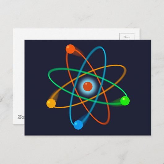 Atomic Structure Science Briefkaart (Voorkant / Achterkant)