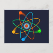 Atomic Structure Science Briefkaart (Voorkant)