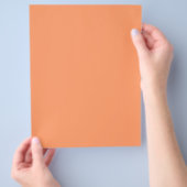 Atomic Tangerine (effen kleur) Flyer (Hand)