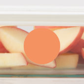 Atomic Tangerine (effen kleur) Labels (Aangebracht)