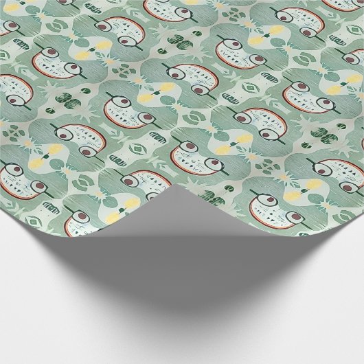 Atomic Tiki Muis Giftwrap. jaren '50 stijl. Cadeaupapier (Hoek)