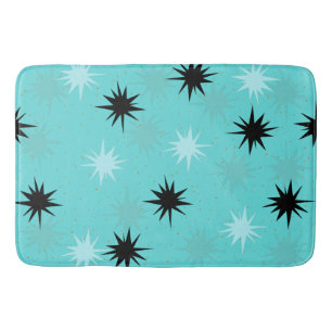 Atomic Turquoise Starbursts Badmat