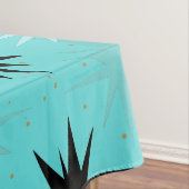 Atomic Turquoise Starbursts Tablecloth Tafelkleed (Voorbeeld)