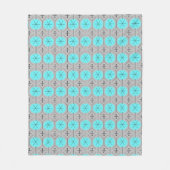 Atomic Turquoise Stippen Fleece Blanket (Voorkant)