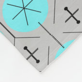 Atomic Turquoise Stippen Fleece Blanket (Hoek)