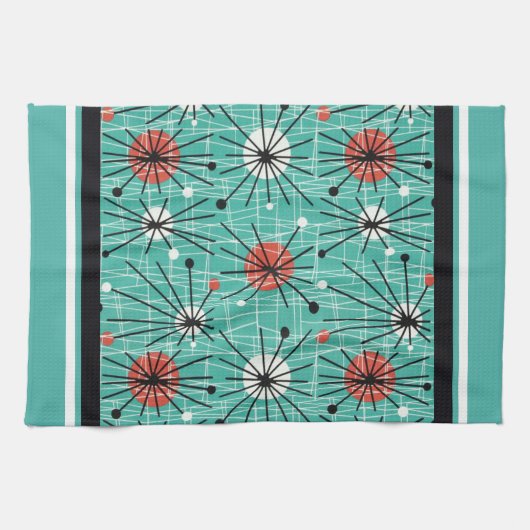 Atomic Turquoise Theedoek (Horizontaal)