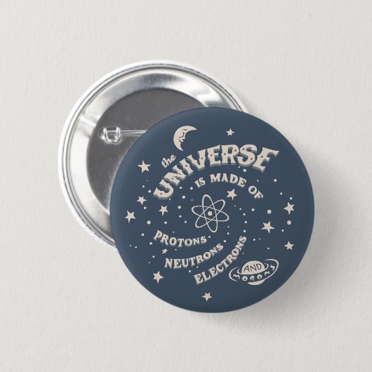 Atomic Universe Morons Ronde Button 5,7 Cm (Voorkant /achterkant)