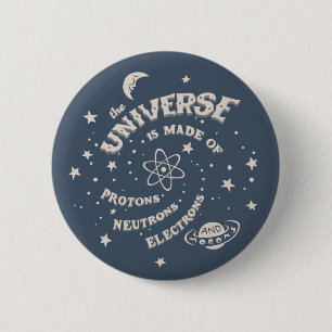 Atomic Universe Morons Ronde Button 5,7 Cm