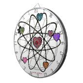 Atomic Valentijn Leopard Print Hearts Dartbord (Voorkant Rechts)