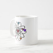 Atomic Valentijn Leopard Print Hearts Koffiemok (Voorkant links)