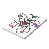 Atomic Valentijn Leopard Print Hearts Notitieblok (Linkerzijde)