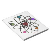 Atomic Valentijn Leopard Print Hearts Notitieblok (Schuin)