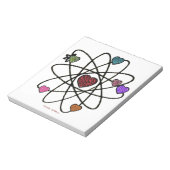 Atomic Valentijn Leopard Print Hearts Notitieblok (Linkerzijde)