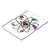 Atomic Valentijn Leopard Print Hearts Notitieboek (Linkerzijde)