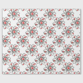 Atomic Valentijn Red Hearts Cadeaupapier (Vlak)