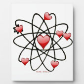 Atomic Valentijn Red Hearts Fotoplaat (Voorkant)
