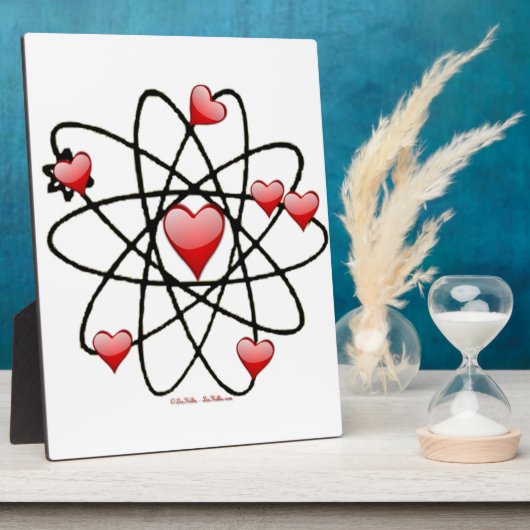 Atomic Valentijn Red Hearts Fotoplaat (Zijkant)