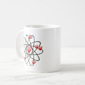 Atomic Valentijn Red Hearts Koffiemok (Voorkant links)