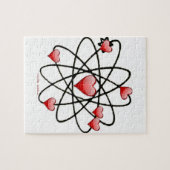 Atomic Valentijn Red Hearts Legpuzzel (Horizontaal)