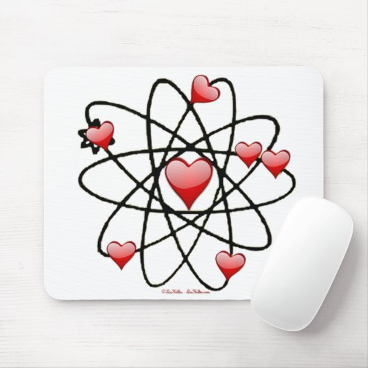 Atomic Valentijn Red Hearts Muismat (Met muis)