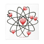 Atomic Valentijn Red Hearts Notitieblok (Voorkant)