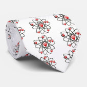 Atomic Valentijn Red Hearts Stropdas (Opgerold)