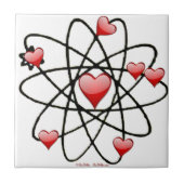 Atomic Valentijn Red Hearts Tegeltje (Voorkant)