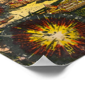 Atomic War Classic Advanture Comic Poster (Hoek)