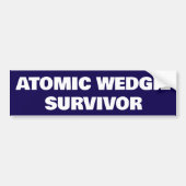 Atomic Wedgie Survivor Bumpersticker (Voorkant)