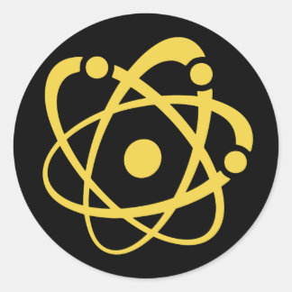 Atomic Wonk Ronde Sticker