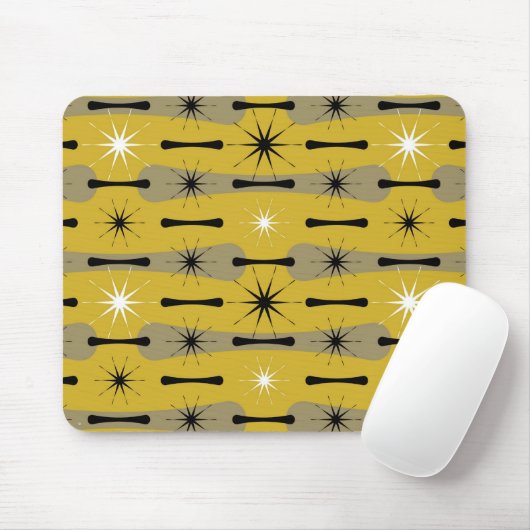 Atomica - Retro Mod Mousepad Muismat (Met muis)