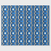 Atomisch Blauw Cadeaupapier (Vlak)