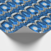 Atomisch Blauw Cadeaupapier (Hoek)
