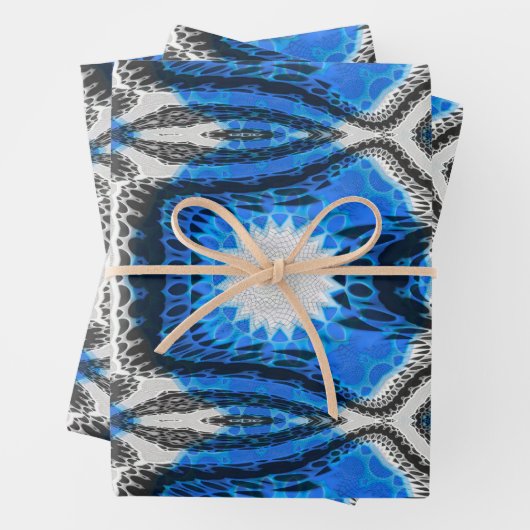 Atomisch Blauw Inpakpapier Vel (In situ)